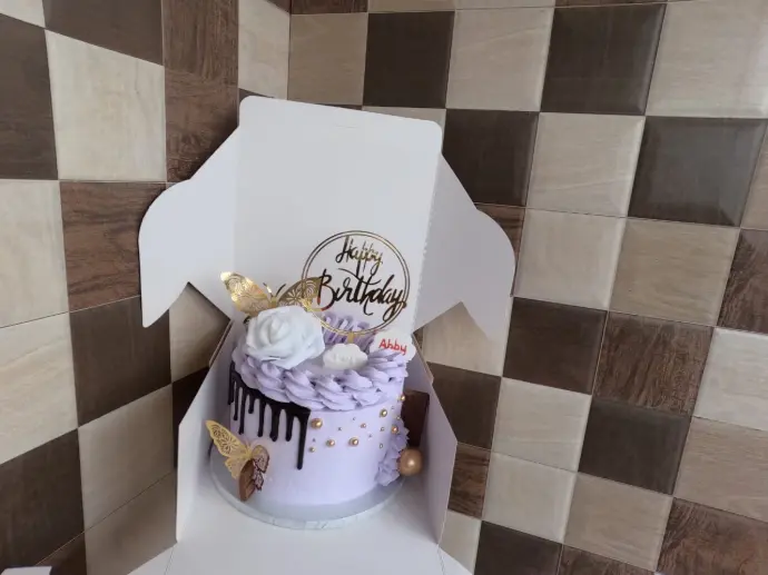 blue-berry girlie purple flower rose cake nairobi