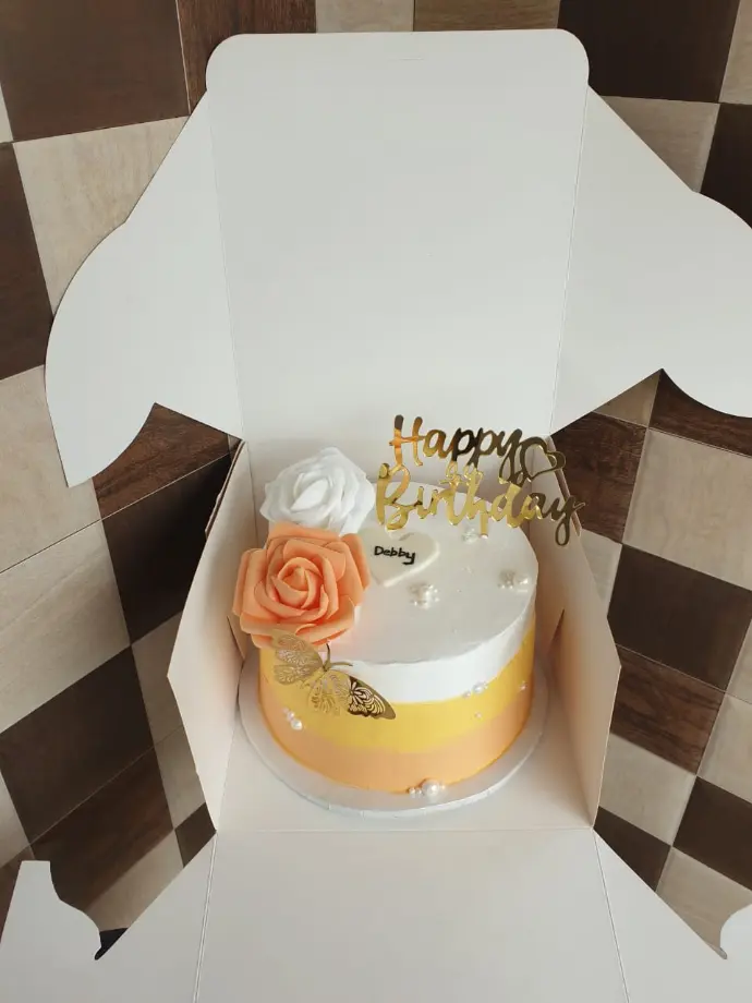 Orange lemon passion flower cake Nairobi